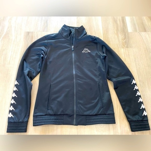 KAPPA Zip Up Black Jacket Size Small - Picture 4 of 10